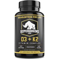 [90 Days] Max Strength, 2 in 1 D3 and K2 with 10,000 iu Vit D and 1,500 mcg Vit K. D3K2 Supplements Promote Bone and Heart Health. D3-K2 MK4 Supplement Capsule Boosts Immune System. Best K2D3 Vitamin