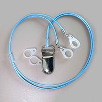 BTE Hearing Aids Clips Safty Protection Accessory w/Metal Clip (Blue)