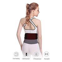 Heating Waist Belt Far Infrared USB Powered, Portable Electric Heating Waist Pad with Graphene Fast Heating Film, 3 Temperature Settings, Can Warm Waist or Belly