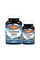 Carlson - EcoSmart DHA, Sustainable Source, Supports Healthy Vision & Brain Function, Lemon, 60+20 Soft Gels