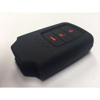 Honda 3HPFOBBLACK Black W/Red Lettering 3 Button Smart Key Cover Honda Civic Coupe Accord Sedan CR-V HR-V Pilot