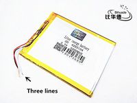 BIHUADE 3 line 3.7V 4285104 5000MAH Lithium Polymer Li-Po Rechargeable Battery for DIY Mp3 MP4 MP5 GPS