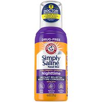 Arm & Hammer Simply Saline Nasal Mist Extra Strength, Nighttime Formula with Eucalyptus, 4.6OZ