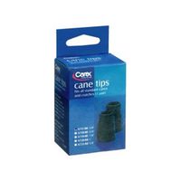 Carex Health Brands Fga71700 5/8" Black Cane Tips 2 Count