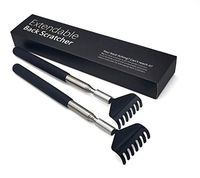 Back Scratcher, Extendable Telescope Back Scratchers for Men, Metal Telescoping Backscratcher for Relieve Itching (2Rakes)
