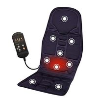 Car Seat Heat Massage Back Chair CushionPad Pain Lumbar Neck Shoulder Massager-B