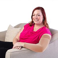 Sigvaris Specialty 562 Secure LymphedemaArmsleeve w/Dot Top Band 20 30 mmHg Beige S1 562AS178