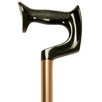 PCP Adjustable Cane, Orthopedic Grip Handle, Lightweight Aluminum, Bronze, Medium Grip