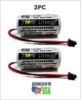 2PC Mitsubishi Q7BAT, CR23500SE 3V 5000mAh PLC Replacement Battery