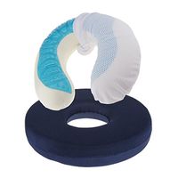 Foam Cushion Wheelchair Seat Bedsore Hemorrhoids Pad with Gel Cooling Pillow