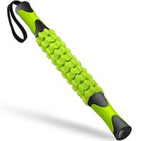 Ameri Fitness Muscle Roller Massage Stick, Professional Body Massage Sticks Tools for Relief Muscle Soreness; Cramping and Tightness; Help Legs and Back Recovery (Grey Green)