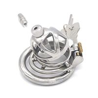 QJFZC-Chástí-ty Vírgǐnǐ-ty Dêvice Cǒck Câge Men Stainless Steel Convenient Lǒck Chástí-ty Bêlt Hypoallergenic Rēstràint Briefs (Size : 40mm)