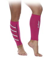 Gabor Fitness Graduated 20-25mm Hg Compression Running Leg Sleeves, Small, Pink