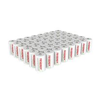Tenergy Centura Lite 1.2V NiMH Rechargeable D Battery, 3000mAh Low Self Discharge D Cell Batteries, Pre-Charged D Size Battery, UL Certified, 48 Pack