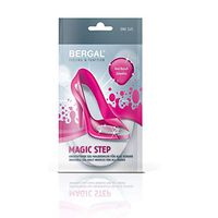 Bergal Women's Magic Step/Invisible Cushioned Insoles for High Heels Ball of Foot, clear One Size Medium US