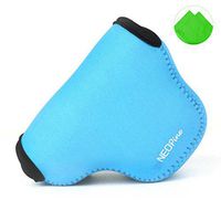 First2savvv QSL-NX3000-03 blue Neoprene Camera Case Bag for SAMSUNG NX3000 NX2000 + Cleaning cloth