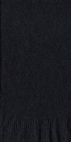 200 Black Dinner / Hand Towel Plain Solid Napkins