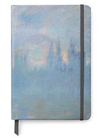 Claude Monet Art UV Printed on PU Leather A5 Journal Notebook - Lined Pages