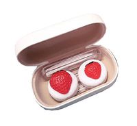 Cute Strawberry Contact Lens Companion Case Glasses Case,Without Correction E1