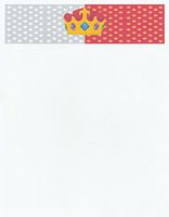 NEW Crown Letterhead Stationery Paper 26 Sheets
