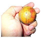 Jet Lovely Yellow Jasper Jade Crystal Ball Sphere Genuine Original Authentic Usui Engraved 45 mm - 50 mm Gemstone Free Booklet Crystal Therapy Image is JUST A Reference.