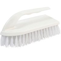 Janico 4003 Bristles Iron Handle Scrub Brush, Polypropylene Bristles, White