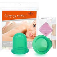 SPEQUIX Anti-cellulite Vacuum Suction Cups Silicone Cupping Therapy Set-Anti-aging Wrinkle Reducer Myofascial Release Collagen Stimulator Weigh Loss Pain Relief (Green)