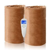 YAOBAO Electric Far Infrared Knee Pads for Legs Circulation, Cramps Arthritis Recovery Relax Muscle Circulation for Parents Elderly and Arthritis Patients Gift,Brown