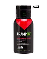 CrampFix Muscle Cramp Relief, Fast Acting Drink Prevents and Relieves, for Leg, Calf, Any Muscle, 12 Pk Small Fliptop Lid Bottle, All Natural, Raspberry Flavour