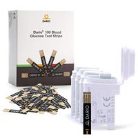 Dario Blood Glucose Test Strips for The Dario and Dario LC Blood Glucose Monitoring System. Great for Diabetics to Keep Track of Blood Sugar Levels (100)