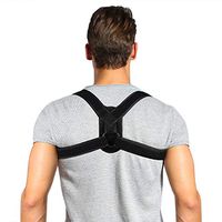 Dilwe Posture Corrector, Adjustable Comfortable Back Support Brace Clavicle Support Straightener for Neck Pain Relief Posture Corrector