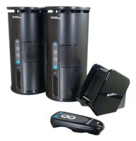 C2G/Cables to Go Audio Unlimited Premium 900MHz Wireless Indoor/Outdoor 2 Speaker System with Remote and Dual Power Transmitter, Black (SPK-VELO-003)
