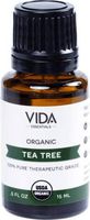 Tea Tree USDA Certified Organic Essential Oil, 15 ml (0.5 fl oz), 100% Pure, Undiluted, Best Therapeutic Grade (Acne, Diaper Rash, Arthritis, Teeth, Sunburn, Oily Skin & Hair)