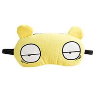Yu2d 🌹🌹 1PC New Cute Cartoon Sleep Eye Mask Padded Shade Cover Travel Relax Aid YE（Yellow）