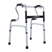 Teerwere Rolling Walker Folding Walker Walking Frames Lightweight Aluminum Foldable Walking Mobility Aid Walking Frame for Elderly Senior Elderly Foldable Super Wide Front Wheel Walker Wit