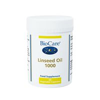 Biocare Linseed Oil 1000mg (flaxseed oil), 60 gel capsules