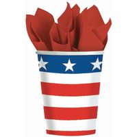 9 oz. Paper Cups - 8PK/Stars & Stripes