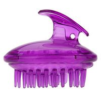 Shuohu 1pc Shampoo Scalp Massage Brush, Silicone Soft Comb, Shower Hair Brush for Women (Purple)
