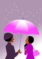 Rain or Shine Friendship Blank Note Card Stationery Set