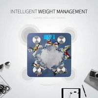 LYAOE Bluetooth Body Fat Scale Imaginary Colorful Horse Galloping Around Cloud Smart Wireless Scale with LCD Display Measuring Body Weight Bmi and Health Digital Scale