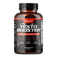 Snap Supplements Men's Testo Booster - Improves Performance Blood Flow, Promotes Muscle Fast, Optimizes Natural Stamina, Energy, Endurance and Strength - 21 Capsules