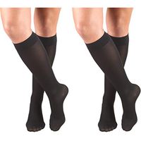 Truform Compression 15-20 mmHg Knee High Stockings Black, X-Large, 2 Count