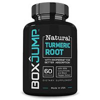 BoxJump Natural Turmeric Root with BioPerine and 95% Standardized Curcuminoids (30-Day Supply, 60 Count)