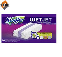 Swiffer Wetjet Hardwood Mop Pad Refills for Floor Mopping and Cleaning, All Purpose Multi Surface Floor Cleaning Product, 24 Count - 2 Pack