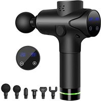 Massage Gun for Athletes,Deep Tissue Massage Gun Percussion Massager for Sore Muscle and Stiffness,Portable Body Muscle Massager Electric Massager, 20 Adjustable Speed, 6 Massage Heads