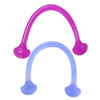 IMIKEYA 2pcs Yoga Stretching Strap Elastic Fitness Resistance Belt Silicone Leg Stretcher for Men and Women Home Training Gymnastic Exercise(Random Color)