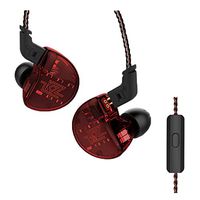 KZ ZS10 1 Dynamic 4 Balanced Armature Driver Hybrid Technology Earphone (RD with Mic)