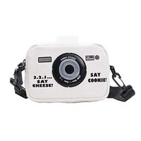 Lefthigh Children New Letter Canvas Bag Camera Shape Cartoon Shoulder Bag Casual Messenger Bag