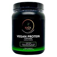 Vegan Plant Based Protein Powder, Vanilla Flavor - High Protein, Low Net Carbs, Non Dairy, Soy Free, Non-GMO, No Sugar Added, No Artificial Sweetener (1 Lb)