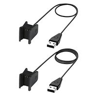 Fitbit Alta HR Charger with Reset Button, BeneStellar 2-Pack 3.3ft/1m or 1.8ft/55cm Replacement Charging Cable Cradle Dock Adapter for Fitbit Alta HR Fitness Wristband (2-Pack 1.8ft+3.3ft)